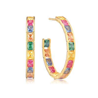 SIF JAKOBS JEWELLERY ROCCANOVA CIRCOLO GRANDE EARRINGS SJ-E42273-XCZ-YG.