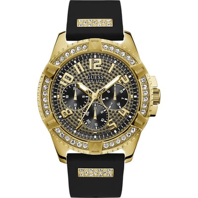 GUESS W1132G1 heren horloge 48 mm - Zwart