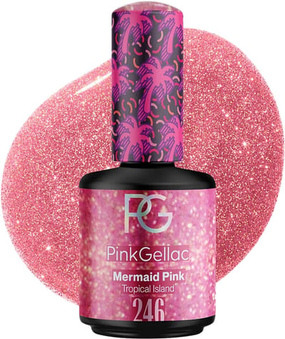 Pink Gellac Glanzende Roze Gellak 15ml - Gel Lak Nagellak - Gelnagels Producten - Gel Nails - 246 Mermaid Pink