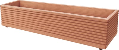 Handgemaakte houten Plantenbak – Voor Balkon, Terras of Tuin – Hout – Bruin – 70x17x17 cm – Bloembak – Duurzaam, Weerbestendig & Stijlvol Design