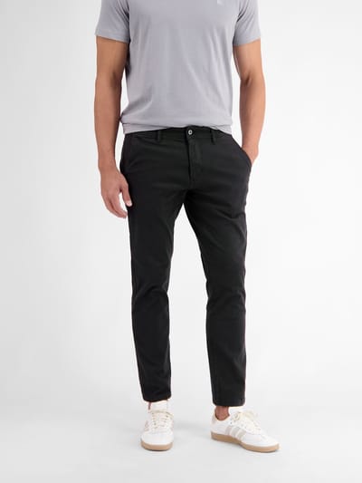 LERROS Chino met stretch, comfortabele pasvorm , Maat: W31_L30 , Kleur: BLACK , 98% katoen, 2% elastaan