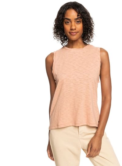 Roxy On The Shoreline Mouwloos T-shirt Oranje L Vrouw