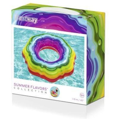 Bestway Regenboog zwemring 115cm Opblaasbaar speelgoed