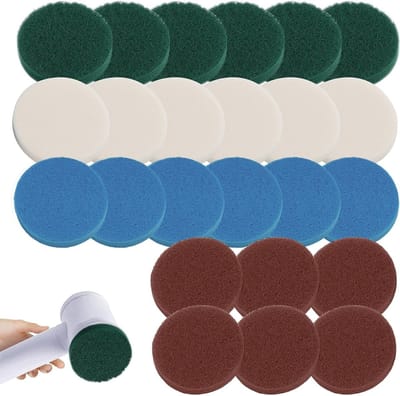 24-delige set schoonmaakborstels met schuim, keuken- en microvezelpads voor optimale reiniging