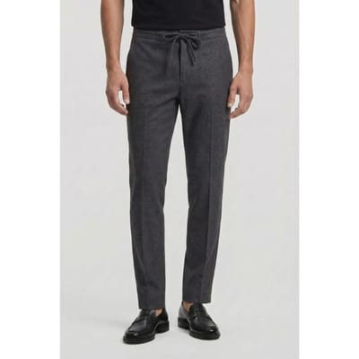 Karl Lagerfeld Darkgrey Melange Pants Maat: XL | Tailored Broeken Outlet | Heren | Grijs