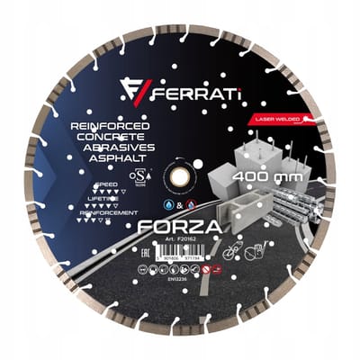 Ferrati Forza - Diamantzaagblad - 400mm - Gewapend Beton - Ventilatie
