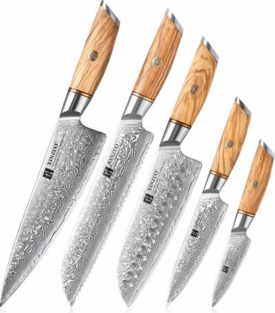 Xinzuo B37 Damascus series - Set van 5
