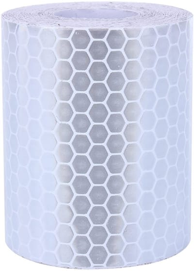 Dailygoods- Waarschuwingstape PVC - Reflecterende Tape - Veiligheidsmarkeringstape - Plakband voor Gevarenzones - 5cm Breed - Voor Auto's/Fietsen - Reflectietape