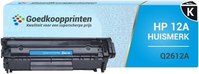 Huismerk HP 12A toner / HP Q2612A toner Zwart - 2.500 afdrukken