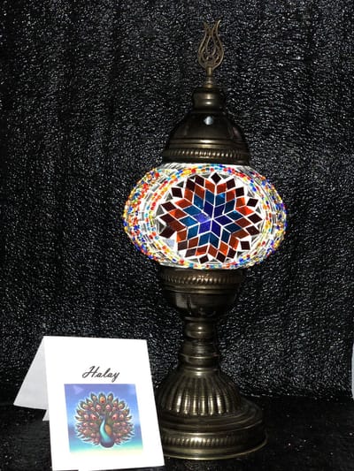 Handgemaakte Turkse sfeerlamp met gekleurde Mozaïek nachtlamp Oosterse Sprookjes tafellamp