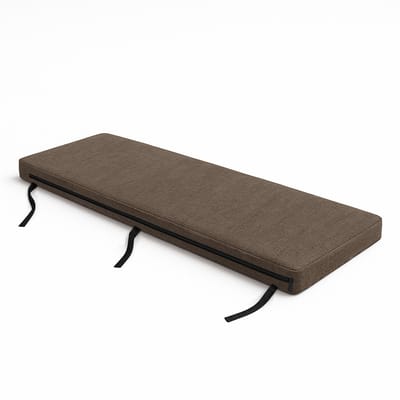FEROCITY - Tuinbankkussen 180x25 cm - Weerbestendig & Waterdicht - Bierbankkussen Zitbankkussen - Bevestigingsriemen - Polyester - Braun