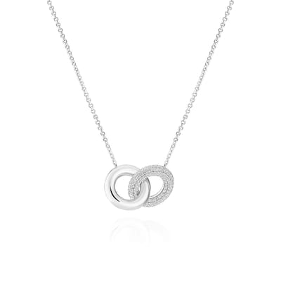 SIF JAKOBS JEWELLERY CARRARA DUE PICCOLO NECKLACE SJ-N2477-CZ