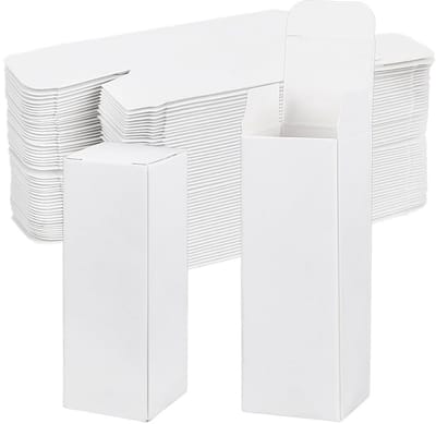 Dailygoods- Geschenkdoosjes 100 Stuks - Kartonnen Dozen - Verpakkingsmateriaal - Verjaardagen - Bruiloften - Compact Rechthoekig 3,2 x 3,2 x 9,2 cm - Verpakkingsdozen