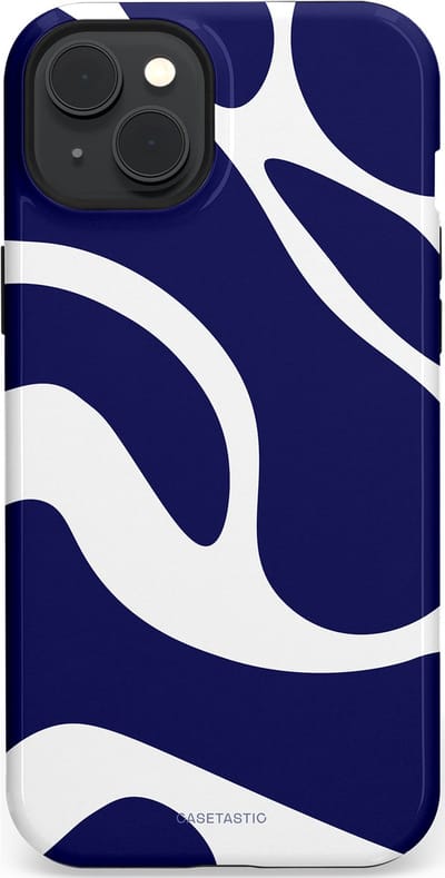Casetastic Hoesje Geschikt voor Apple iPhone 15 Plus Magsafe - Stijlvolle Beschermende Duo-layer Case - Zeebries Golven