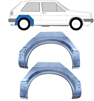 Reparatiepaneel achterspatbord voor Volkswagen Golf 2 1982-1992 / Links + Rechts