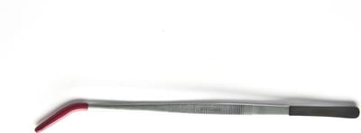 RepTech - Voederpincet Gebogen met PVC tips - Metaal - 13cm