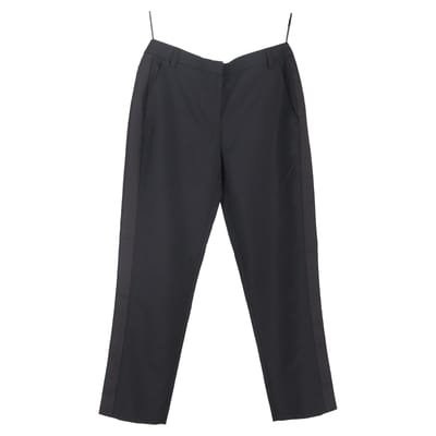 Burberry rechte broek van zwarte wol