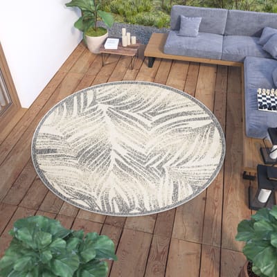 Tapiso Viera Vloerkleed Rond Tuintapijt Buiten Indoor Outdoor Binnen Tapijt Maat- 160x160