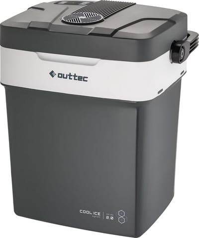 Outtec® Campingkoelkast, Minikoelkast - 32L inhoud - Kleine Drankenkoelkast, Minibar, Draagbare Koelbox voor Kamperen, Kantoor, Tuin, Picknick, Outdoor