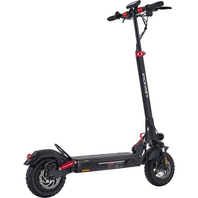 Kickwey T4 Pro Off-Road Elektrische Scooter, 48V 20Ah Batterij, APP-besturing zwart