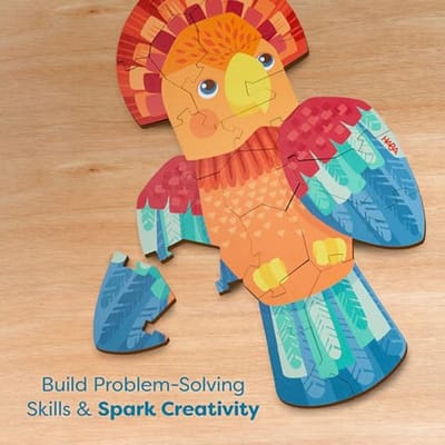 2in1 Papegaai Puzzel voor Kinderen - Creatief Puzzelen en Omdraaien