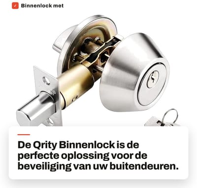 Dailygoods- Binnenvergrendeling Robuust - Deurslot Buitendeur - Deurslot met Sleutel - Deurslot Binnendeur - Deurslot met Code - Verstelbare Lock 60-70 mm