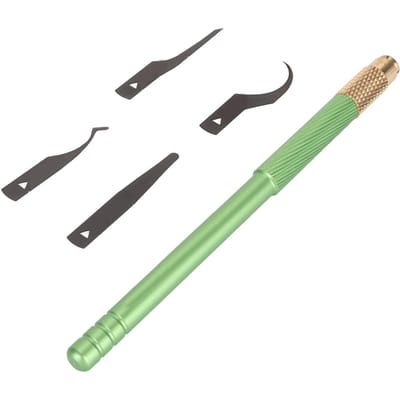 Ontgommeset 4-in-1 Moederbord IC Chip Reparatie Ontgommende Schep Schraper Reparatiegereedschap voor IOS groen