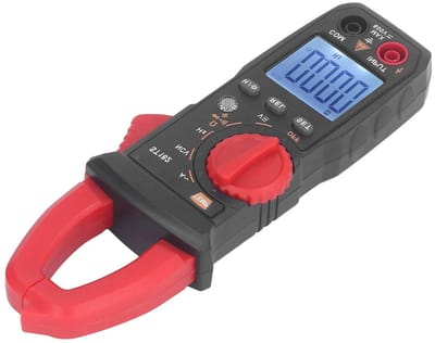 Amperometertang - Multimeter tester - Stroom meten - Dubbele open bekken - 1.42 inch bek - Zwart