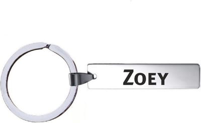 Sleutelhanger Met Naam - Zoey - RVS