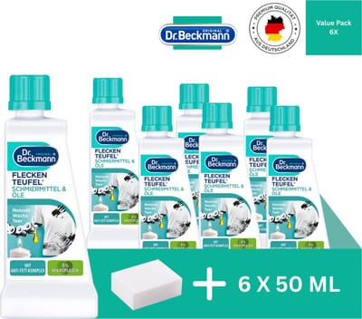 Dr. Beckmann Vlekkenduivel Smeermiddelen & Oliën – 6 x 50 ml Voordeelverpakking