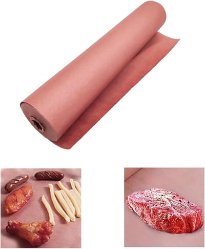 Roze Butcher Paper voor Grillen, BBQ en Roken van Vlees en Vis - Perfect voor Sappige Bereidingen (42cm × 15m rol)