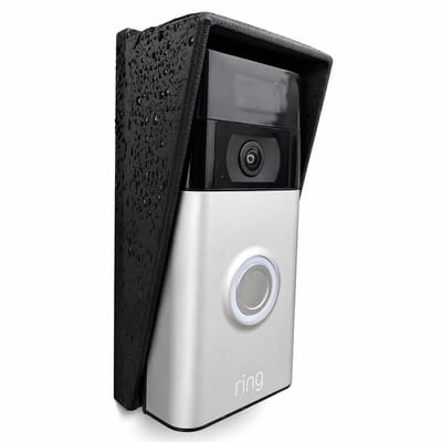 Regenkap met Wedge Hoek Geschikt voor Ring Video Doorbell (2e generatie) – Rechterzijde – Weerbestendige Bescherming tegen Regen en Wind