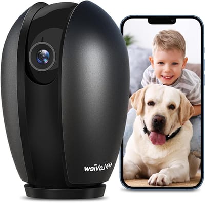 Beveiligingscamera Set - Binnencamera Wifi - Thuisbewaking Huisdieren - Kleur Nachtzicht - 2K Ultra HD - Zwart