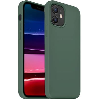 Coverzs Luxe Liquid Silicone case geschikt voor Apple iPhone 11 Pro - beschermhoes - siliconen backcover - optimale bescherming - dennengroen