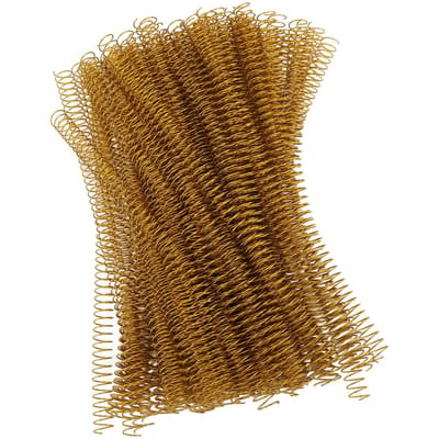 100 stuks spiraalbindspiralen ijzer dia 14,3 mm 916 inch 48 tanden 4:1 Verhouding 115 Vel Capaciteit voor A4 goud