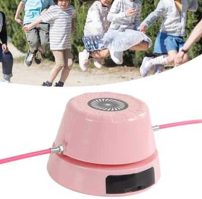 Dailygoods - Slimme Springtouwmachine - Automatische Telling - Intelligente Oefening - Roze - Springmachine - Voor Familie en Sportschool