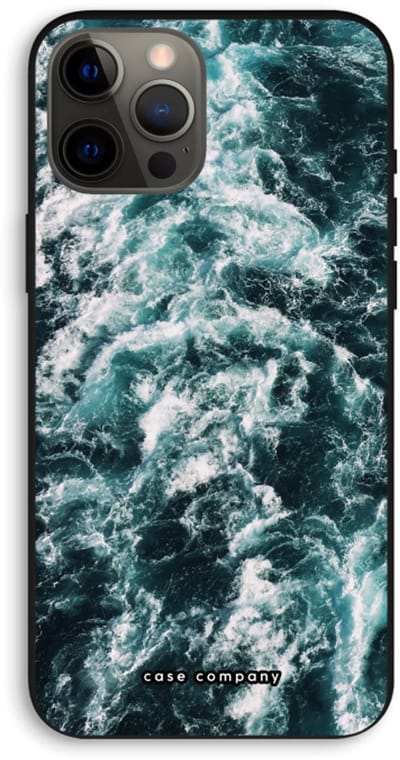 Case Company® - Hoesje geschikt voor iPhone 12 Pro Max hoesje - Zee golf - Biologisch Afbreekbaar Telefoonhoesje - Bescherming alle Kanten en Schermrand