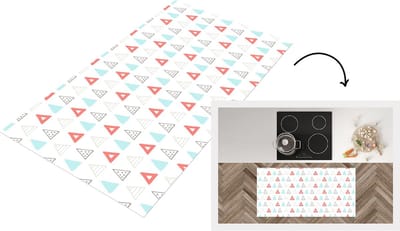 Keukenloper - Loper keuken - Jongens - Design - Driehoek - 120x60 cm - Keukenloper vinyl