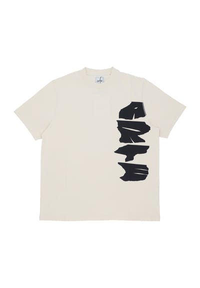 T-shirt Man Side Logo Tee Cream