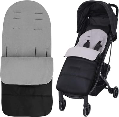 Winter Voetenzak voor Babystoel, Universele Voetenzak voor Kinderwagens, Warm en Comfortabel (Wit)