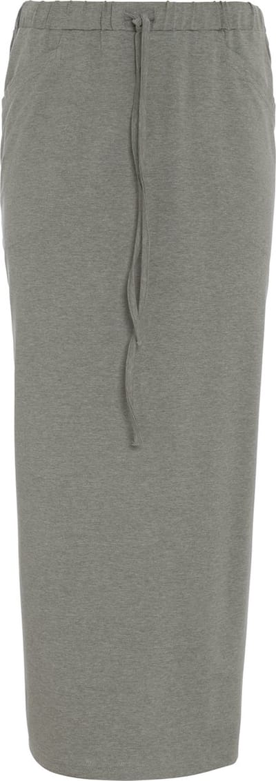 Knit Factory Lily Rok - Dames rok - Midi-rok - Rechte rok - Kokerrok - Met steekzakken - Reikend tot kuithoogte - Urban Green - M