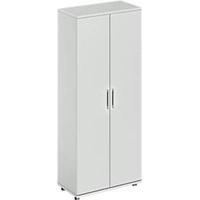 Schäfer Shop Genius TETRIS WOOD draaideurkast, 5 OH, hoogte incl. glijders, B 800 mm, wit