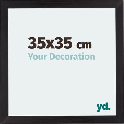 Your Decoration - Fotolijst 35x35 cm - MDF - Zwart Houtnerf - Mura