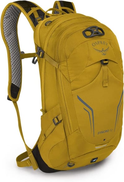 Fietsrugzak - Sporttas - Actief Buiten - Ventilerend Rugpaneel - 12 Liter - Geel