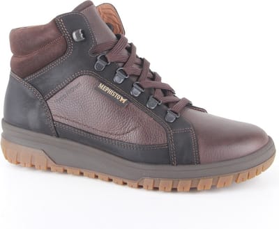 Heren Veterboots Mephisto Pitt Nevada Dark Brown Donkerbruin - Maat 10½