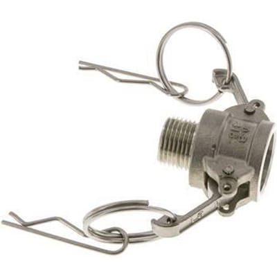 Camlock DN 15 (1/2'') Koppeling Rvs2 1/2'' NPT buitendraad Type B MIL-C-27487