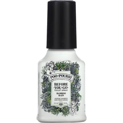 Poo-Pourri, Draagbare Toiletspray, Bamboo Rain, 59 ml(2 oz) black