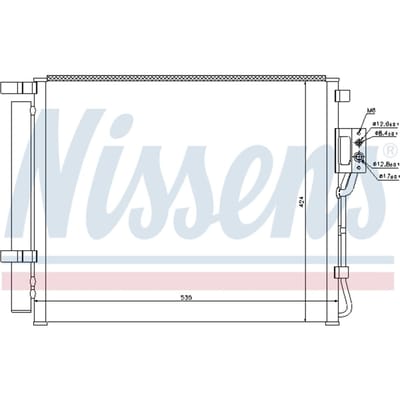 Condensator, airconditioning NISSENS 940209