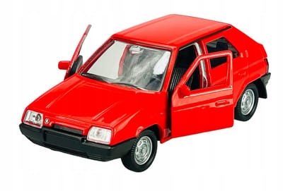 Welly Skoda Favorit Metaal Rood Schaal 1:34 Nieuw Model