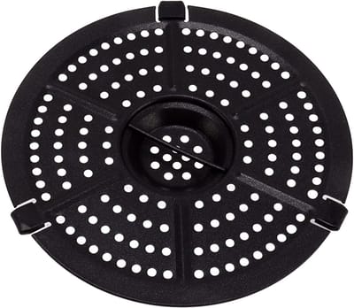 Vervangende Grillpan voor Airfryer 15.5 cm, Antiaanbaklaag, Dubbele Laag, Ideaal voor Gezond Koken en Grillen
